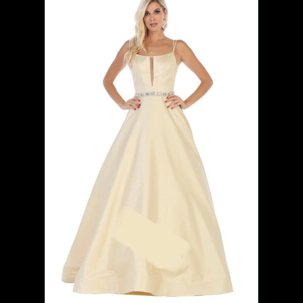 Champagne ball gown